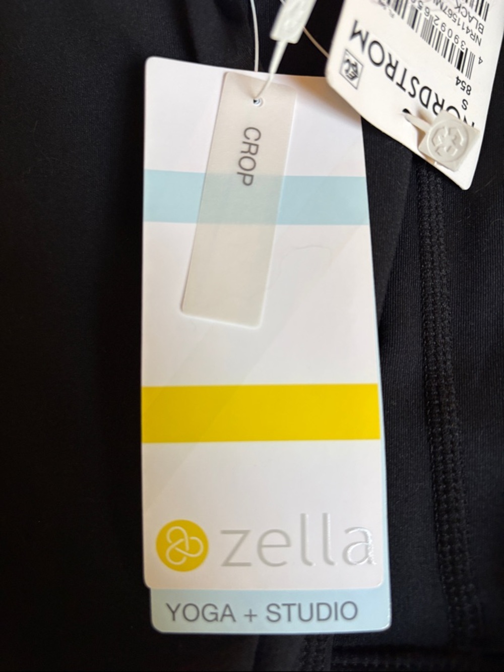 NWT Zella Yoga + Studio High Support Crop Black Leggings - Picture 2 of 12